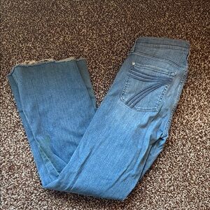 7 For All Mankind Medium Blue Straight Leg Women's Jeans